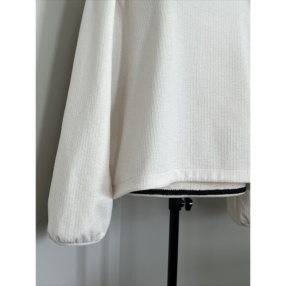 Madewell Ivory Square Neck Blouse Size 1x - Picture 5 of 9